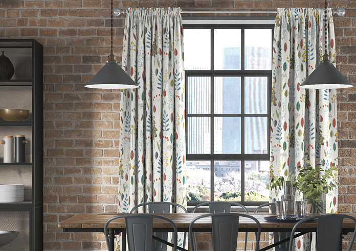 Amala, Teal - Made to Measure Curtains - Image 3